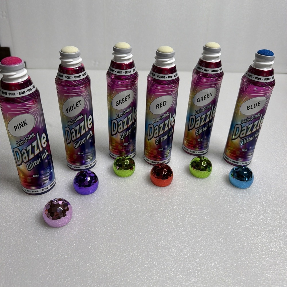 Bingo Daubers- Dazzle Glitter 3oz- Set of 6 Daubers
